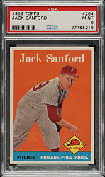 1958 Topps #264 Jack Sanford PSA MINT 9