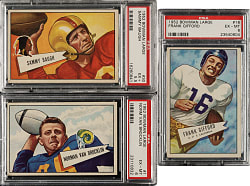1952 Bowman Large Football Complete Set (144) Including 84 PSA-Graded Cards