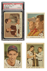1959 Fleer Ted Williams Complete Set (80) Including #68 "Ted Signs" PSA NM 7