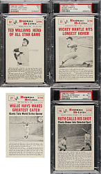 1960 Nu-Card Baseball Hi-Lites Near-Complete Set (64/72)