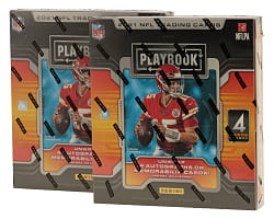 2021 Panini Playbook Football Factory-Sealed Unopened Hobby Box Pair (2 Boxes) - Ja'Marr Chase and Trevor Lawrence Rookie Year