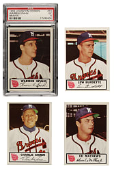1953 Johnston Cookies Braves Complete Set (25)