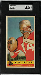 1959 Bazooka Football Y.A. Tittle SGC VG+ 3.5