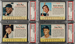 1963 Post Cereal Complete Set (200) Including 21 PSA-Graded Cards