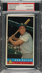 1959 Bazooka Ken Boyer PSA Authentic