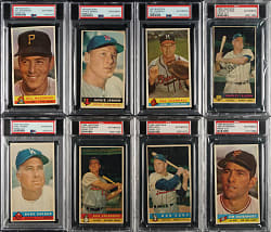 1959 Bazooka PSA-Graded Collection (8) Including Duke Snider and Bill Mazeroski