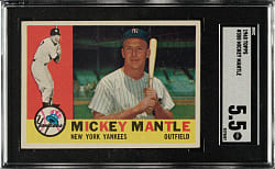 1960 Topps #350 Mickey Mantle SGC EX+ 5.5