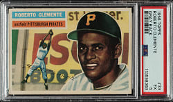 1956 Topps #33 Roberto Clemente Gray Back PSA EX 5