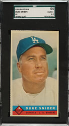 1959 Bazooka Duke Snider Short Print SGC VG/EX+ 55