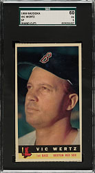 1959 Bazooka Vic Wertz Short Print SGC EX 60