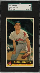1959 Bazooka Rocky Colavito Short Print SGC EX 60