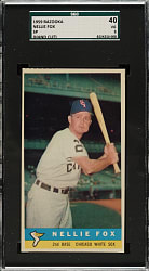 1959 Bazooka Nellie Fox Short Print SGC VG 40