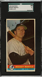1959 Bazooka Mickey Mantle SGC VG 40