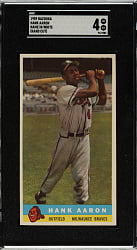 1959 Bazooka Hank Aaron White Name SGC VG/EX 4