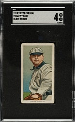 1909-1911 T206 White Border Cy Young Glove Shows SGC VG/EX 4