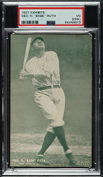 1927 Exhibits Babe Ruth PSA VG 3 (MK)