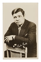 1920s Babe Ruth Real-Photo Postcard