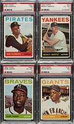 1964 Topps Complete Set (587) Including 23 PSA-Graded Cards
