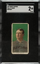 1909-1911 T206 White Border Cy Young Portrait SGC GOOD 2