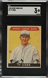 1933 R338 Sport Kings #1 Ty Cobb SGC VG 3