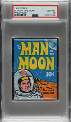1969 Topps "Man on the Moon" Unopened Wax Pack PSA GEM MINT 10 - 1 of 2!