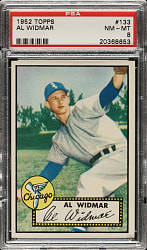 1952 Topps #133 Al Widmar PSA NM-MT 8