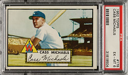 1952 Topps #178 Cass Michaels PSA EX-MT 6