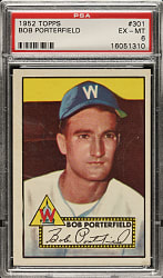 1952 Topps #301 Bob Porterfield PSA EX-MT 6