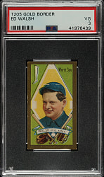 1911 T205 Gold Border Ed Walsh PSA VG 3