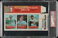 1971 Bazooka Unnumbered Complete Box with Pete Rose and Orlando Cepeda PSA MINT 9 - 1 of 1 - Highest Graded!