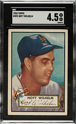 1952 Topps #392 Hoyt Wilhelm Rookie High Number SGC VG/EX+ 4.5