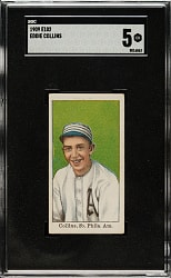 1909 E102 Anonymous "Set of 25" Eddie Collins SGC EX 5