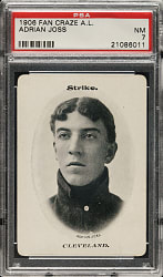 1906 Fan Craze American League Addie Joss PSA NM 7