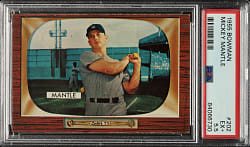 1955 Bowman #202 Mickey Mantle PSA EX+ 5.5