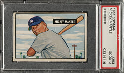 1951 Bowman #253 Mickey Mantle Rookie PSA GOOD 2