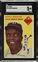 1954 Topps #10 Jackie Robinson SGC EX 5