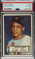 1952 Topps #261 Willie Mays PSA VG-EX+ 4.5