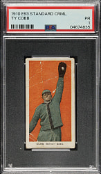 1910 E93 Standard Caramel Ty Cobb PSA POOR 1