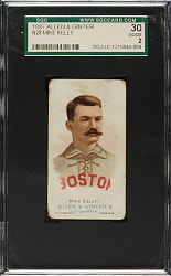 1888 N28 Allen & Ginter Mike "King" Kelly SGC GOOD 30