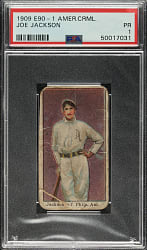 1909-1911 E90-1 American Caramel Joe Jackson Rookie PSA POOR 1
