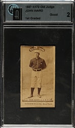 1887 N172 Old Judge John Ward GAI GOOD 2