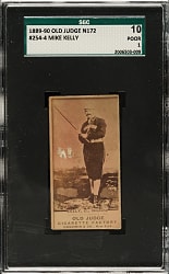 1889 N172 Old Judge Mike "King" Kelly SGC POOR 10