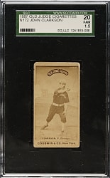 1887 N172 Old Judge John Clarkson Rookie SGC FAIR 20