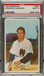 1954 Bowman #200 Conrado Marrero PSA MINT 9
