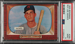 1955 Bowman #268 Roy Lee Hawes PSA MINT 9 - 1 of 3 - Highest Graded!