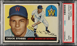 1955 Topps #41 Chuck Stobbs PSA MINT 9 - Highest Graded!