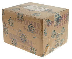 1989 Fleer Factory-Sealed Unopened Wax Case (6 Boxes, 216 Packs) - BBCE
