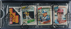 1980 Topps Unopened Rack Pack - Rickey Henderson Rookie on Top - BBCE