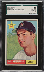 1961 Topps #287 Carl Yastrzemski SGC NM/MT 88