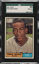 1961 Topps #350 Ernie Banks SGC NM/MT 88